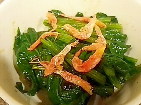 ほうれん草の海苔の佃煮和え